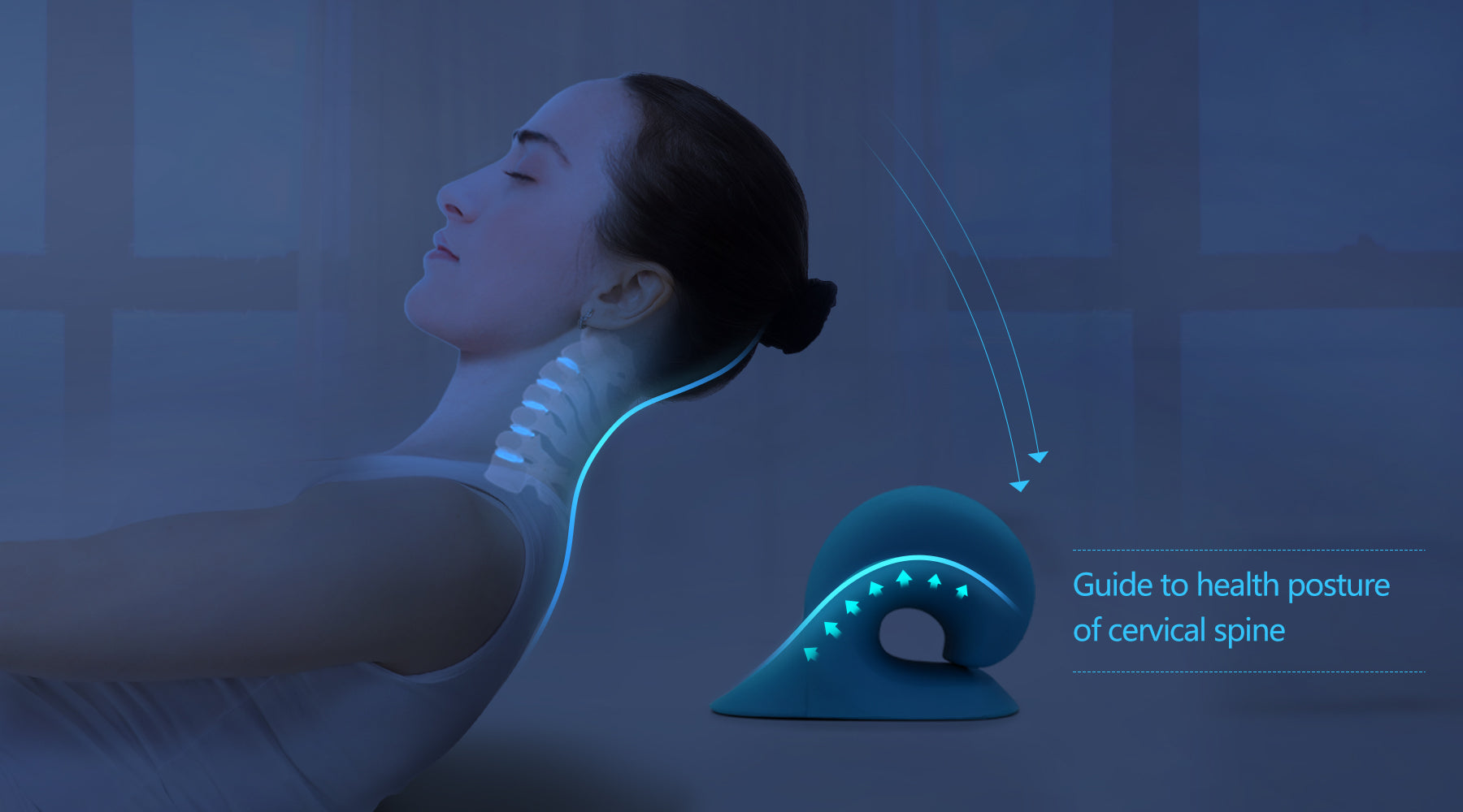  RESTCLOUD Cervical Neck Traction Pillow for Sleeping